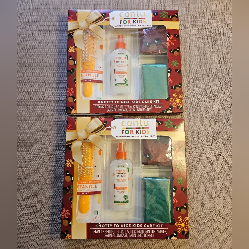 Cantu Knotty To Nice Kids' Care Holiday Giftset 6 fl oz/4pc - LOT OF 2